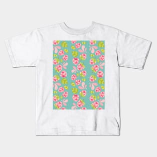 Raspberry Boom Seamless Surface Pattern Design Kids T-Shirt